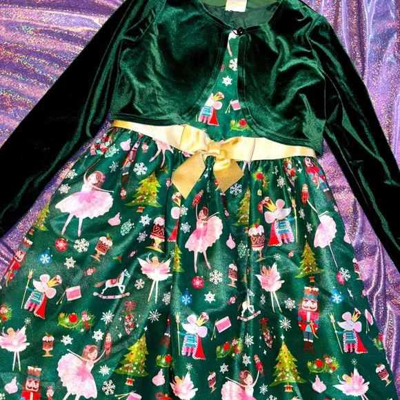 green emerald velvet dress Amazon.com: Bonnie Jean Nutcracker Dress